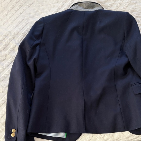 J. Crew Dark Blue Blazer with Gold Accents - Picture 4 of 4
